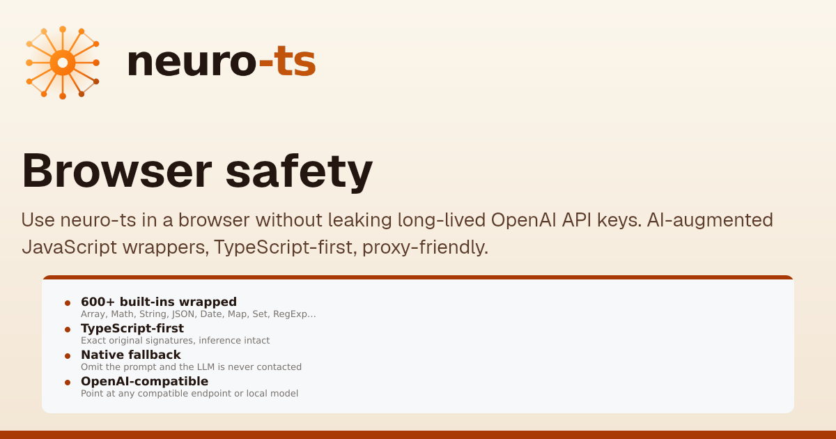 Browser safety | neuro-ts